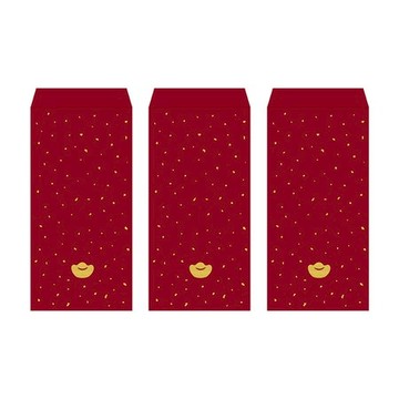 佳墨紅包袋-金元寶-3入組 ER25-04