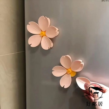 台灣出貨🔥實用系✨櫻花封口夾家用創意高顏值磁吸貼可愛零食密封夾廚房食物封口神器實用冰箱貼 卡通冰箱款 立體磁性冰箱貼