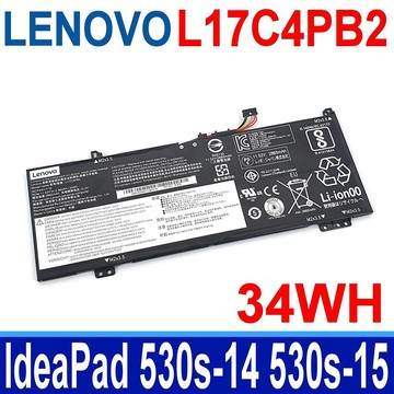 LENOVO L17C4PB2 34WH 電池 L17C4PB0 L17C4PB2 L17M4PB0 L17M4PB2 L17L4PB0 Flex6-14 Flex6-14ARR Flex6-14IKB Xiaoxin Air 14 Xiaoxin Air 15 Yoga 530 530-14IKB 530-14ARR