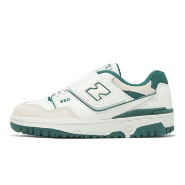 New Balance NB 休閒鞋 550 中童 小朋友 白 綠 復古 魔鬼氈 運動鞋 NB PHB550TA-M