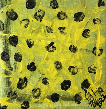 壓克力畫作 - 足跡