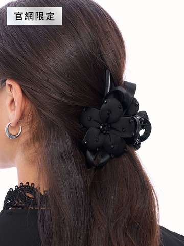 人氣追加 | 黑曜QQ花朵蓬鬆髮爪 | 官網限定