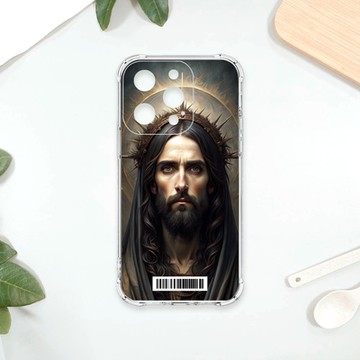 TRON IPhone 15 PRO 暗黑版基督 四角防摔載具殼 軟殼 手機殼