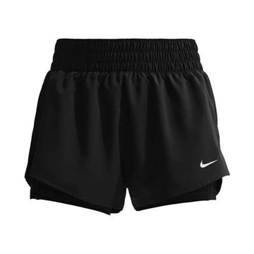 NIKE 女中腰二合一短褲-慢跑 訓練 DRI-FIT 三分褲