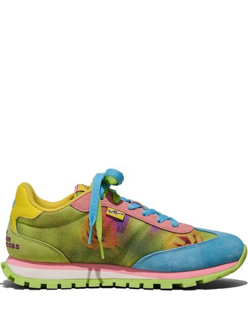 Marc Jacobs - The Tie Dye Jogger sneakers - women - Suede/Rubber/Nylon/Polyester - 36 - Green