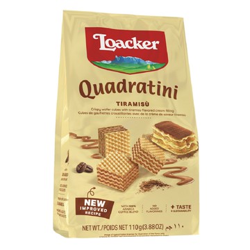 《Loacker》萊佳方角哈斯餅-提拉米蘇味(110g)