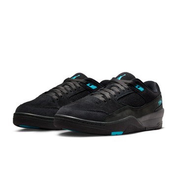 NIKE Jordan Flight Court 黑藍 麂皮 復古 刺繡 運動鞋 男鞋 HF3255-040