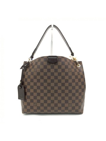 louis vuitton 棕色 Graceful 棋盤格帆布塗層手提包 肩背包