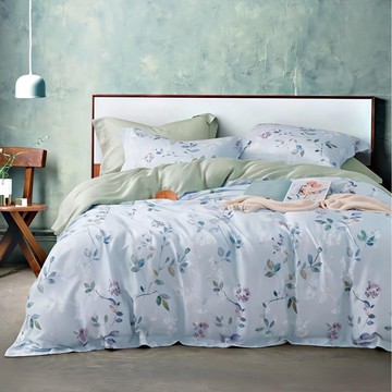 LAMINA 樂米娜 霞露 雙人 100%萊賽爾天絲枕套床包組  床包 + 枕套