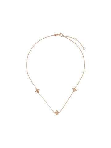 Roberto Coin - 18kt yellow gold Princess Flower diamond necklace - women - 18kt Yellow Gold/Ruby/Diamond - One Size