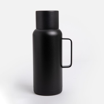 伊登保溫不鏽鋼旅行壺1000mL 瑪瑙黑