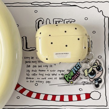 ins風黑波點適用蘋果AirPods4代保護套Pro3代耳機殻2025新無綫2代 JGFP