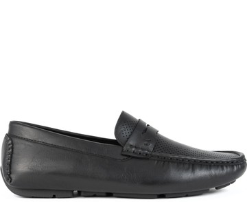 SANTINO MILANO 黑色ELEGANT CLOSED 莫卡辛鞋黑色男款鞋子