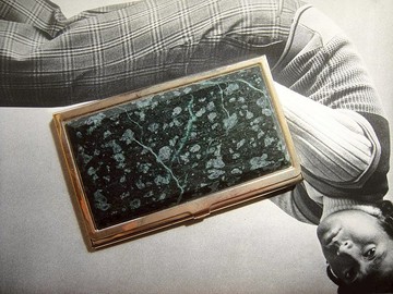 【老時光 OLD-TIME】早期二手台灣製大理石名片盒