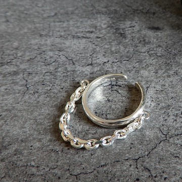 Swag Ear Cuff 鍊條 / silver C070