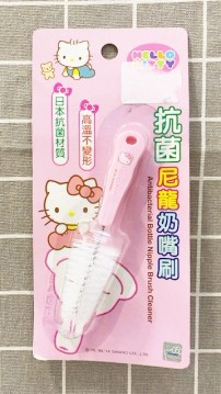 【震撼精品百貨】Hello Kitty 凱蒂貓~三麗鷗 KITTY抗菌尼龍奶嘴刷*07281