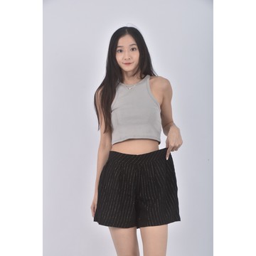 (XL) dixie線條黑色短褲二手衣