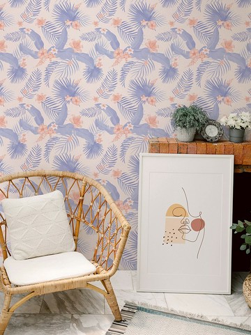 【老朋友限定禮】原創壁貼 | 紫花巴別塔