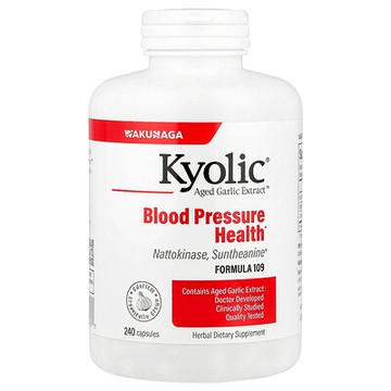 Kyolic, 陳蒜提取物，血壓健康，配方 109，240 粒膠囊