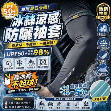 台灣現貨✨冰絲防曬袖套 男女通用 袖套 一雙入｜抗UV涼感袖套 騎車袖套 外送 吸汗透氣 男女通用 防曬手套 不起球