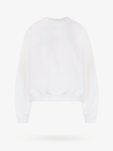 Cotton sweatshirt with frontal logo - ALEXANDER WANG T - gender_Woman