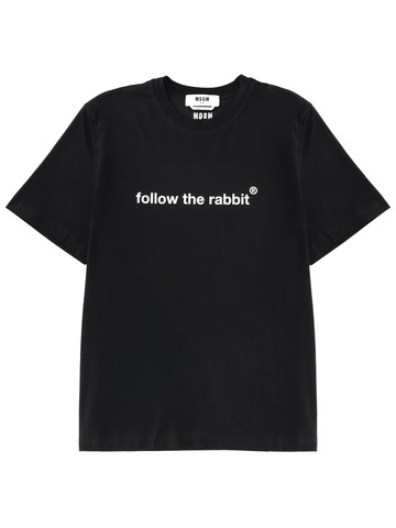 msgm "follow the rabbit" t-shirt