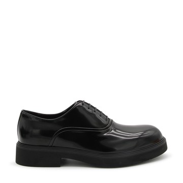 Ferragamo - Black Leather Lace Up Shoes