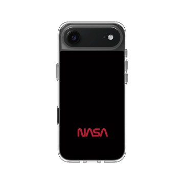 iPhone Air Clear Case（相機按鈕） 透明 - NASA - The Worm (Black)