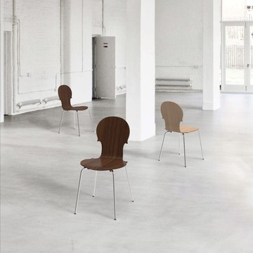 Cremona Chair 提琴椅單椅木椅餐椅居家設計北歐簡約鋁合金 - 楓木F孔