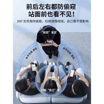 [AR防窺膜]蘋果13鋼化膜360度防偷窺iphone14pro偷瞄11防窺屏x max全屏s覆蓋plus防摔xr十三mini手機膜pm紫色
