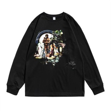 歐美說唱歌手Desiigner設計家Panda專輯印花長袖T恤男女同款寬松