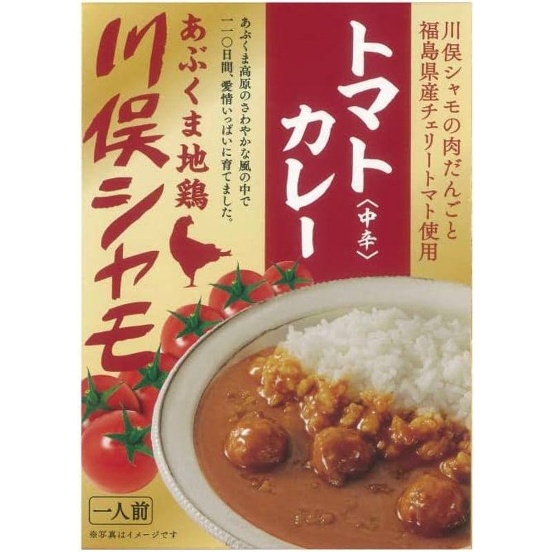 あぶくま地鶏 川俣シャモ トマトカレー〈中辛〉×2箱* お土産 おみやげ グルメ 福島郷土料理 非常食