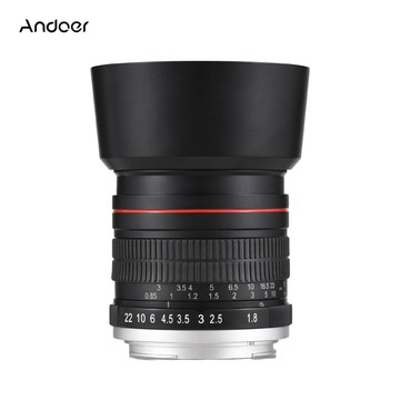 定焦鏡頭 85mm 定焦相機鏡頭 F1.8 大光圈手動對焦帶 EF 卡口 7 組 10 元件兼容佳能 EOS Rebel