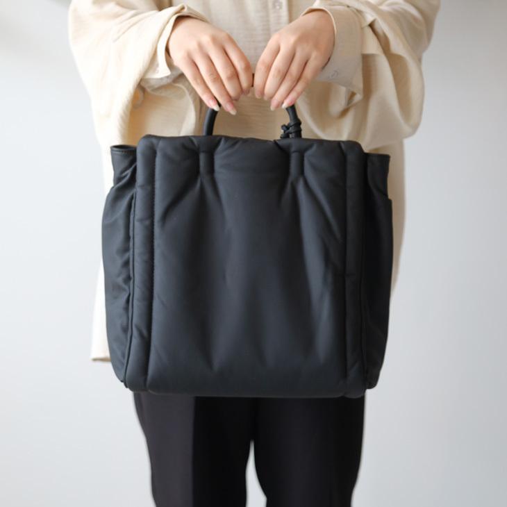 POMTATA (ポンタタ) | PAD (black) | トートバッグ 羊革 2WAY | LINE