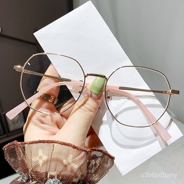 👓老花眼鏡👓【3125】時尚老花鏡顯年輕多邊形款金屬眼鏡架老人單光高清老花眼鏡