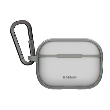 MAGEASY Roam 城市漫遊 AirPods 4 耳機保護殼 霧透灰 防刮耐磨 附登山扣  Roam 城市漫遊透耳機保護殼 - AirPods 4  1個