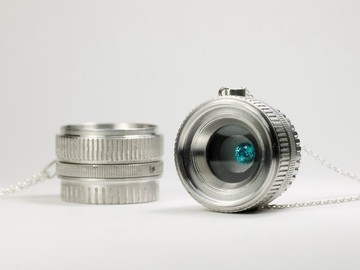 裸石收納盒造型項鍊 Camera Lens