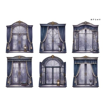 【9 月新品】20-150-0147 可裁切紙 幻想復古浪漫喫茶