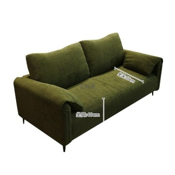 沙發客廳小戶型出租房臥室雙三人位大象耳朵直排懶人沙發布藝新款[DD280308]