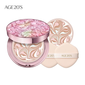 AGE20S法式霓幻水光爆水粉餅SPF50+/PA++++ (BE-21)亮白色 (1殼2蕊)