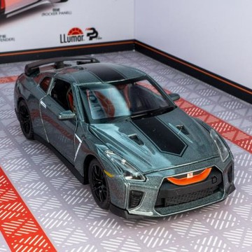 金麗方1901-6仿真戰神GT金屬R-35賽車模型汽車擺件禮物玩具車男孩