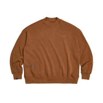 EDWIN 吸濕排汗立領涼感長袖T恤-男款 (咖啡色) #上衣