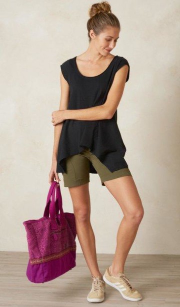 ├登山樂┤美國 prAna Hazel Short 女休閒運動短褲-暗綠 # W3HAZE115-CAGR