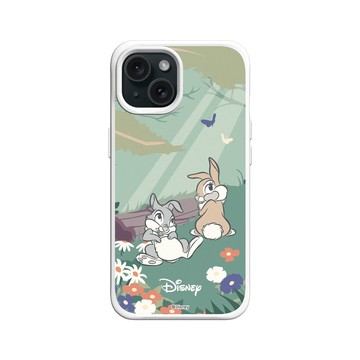iPhone 15 SolidX 白 - 迪士尼-經典系列 Disney Classics - 小鹿斑比 - 桑普與邦妮