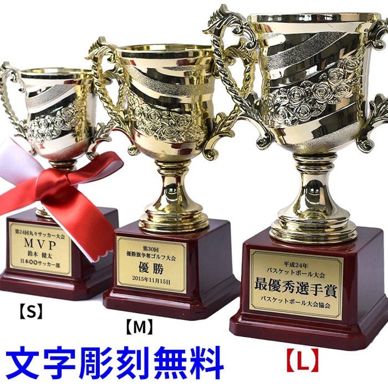 トロフィー 優勝カップ 文字彫刻無料 紅白リボン無料 ゴールド 金色 ゴルフ サッカー 試合 記念品 コンペ 軽量 Lサイズ T Cup L 通販 Lineポイント最大0 5 Get Lineショッピング