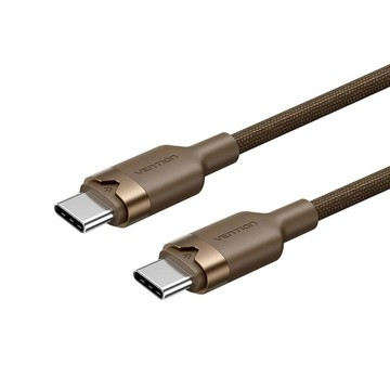 VENTION Type-C to Type-C 手機快充線 PD 60W 編織快充數據線 1M安卓蘋果