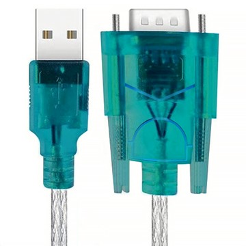 Neon 台灣霓虹 USB轉RS-232轉接線 EUR1 綠色 線長70cm  1條