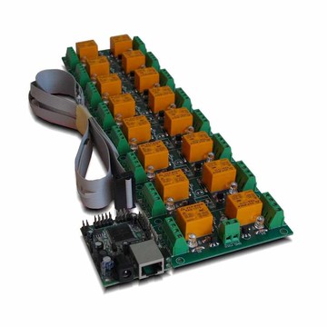 Denkovi 以太網/互聯網 16通道中繼板 12VDC IP SNMP Windows/Free Android Software [2美國直購]