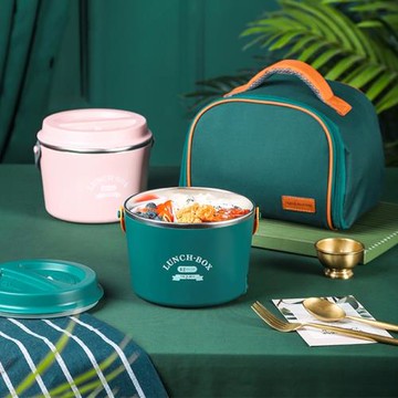 插電加熱飯盒上班族熱飯神器自熱保溫不銹鋼便當車載可插電熱飯器