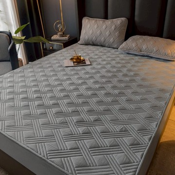 床笠單件夾棉加厚席夢思床墊保護套抗菌防滑固定床罩全包防塵罩套